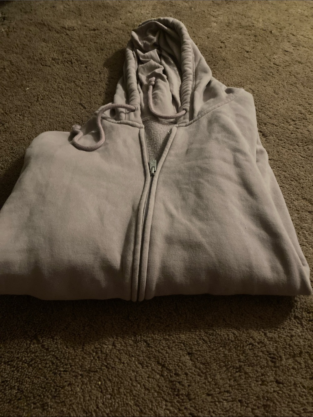 Hollister Light Gray Zip-Up Hoodie